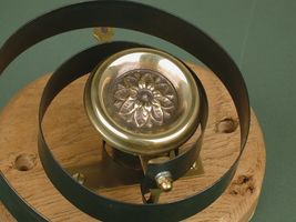 Brass Bell with Flower Disc