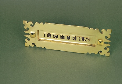 Brass Gothic Letter Box