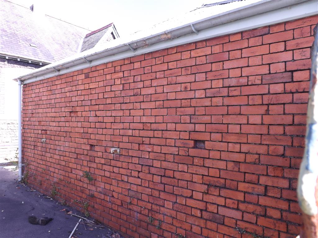 Red Brick Wall Prior to Reclamation
