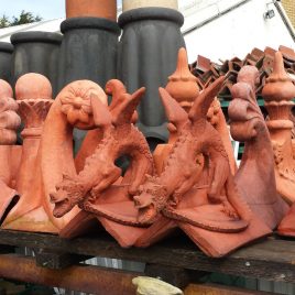 Large Dragon Roof Ridge Tile Finials Stone Garden Ornament